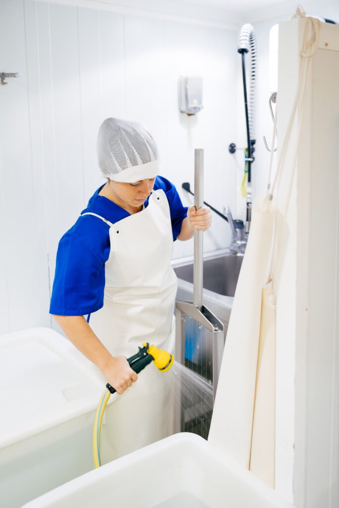 Professional deep cleaning services being performed in an office.